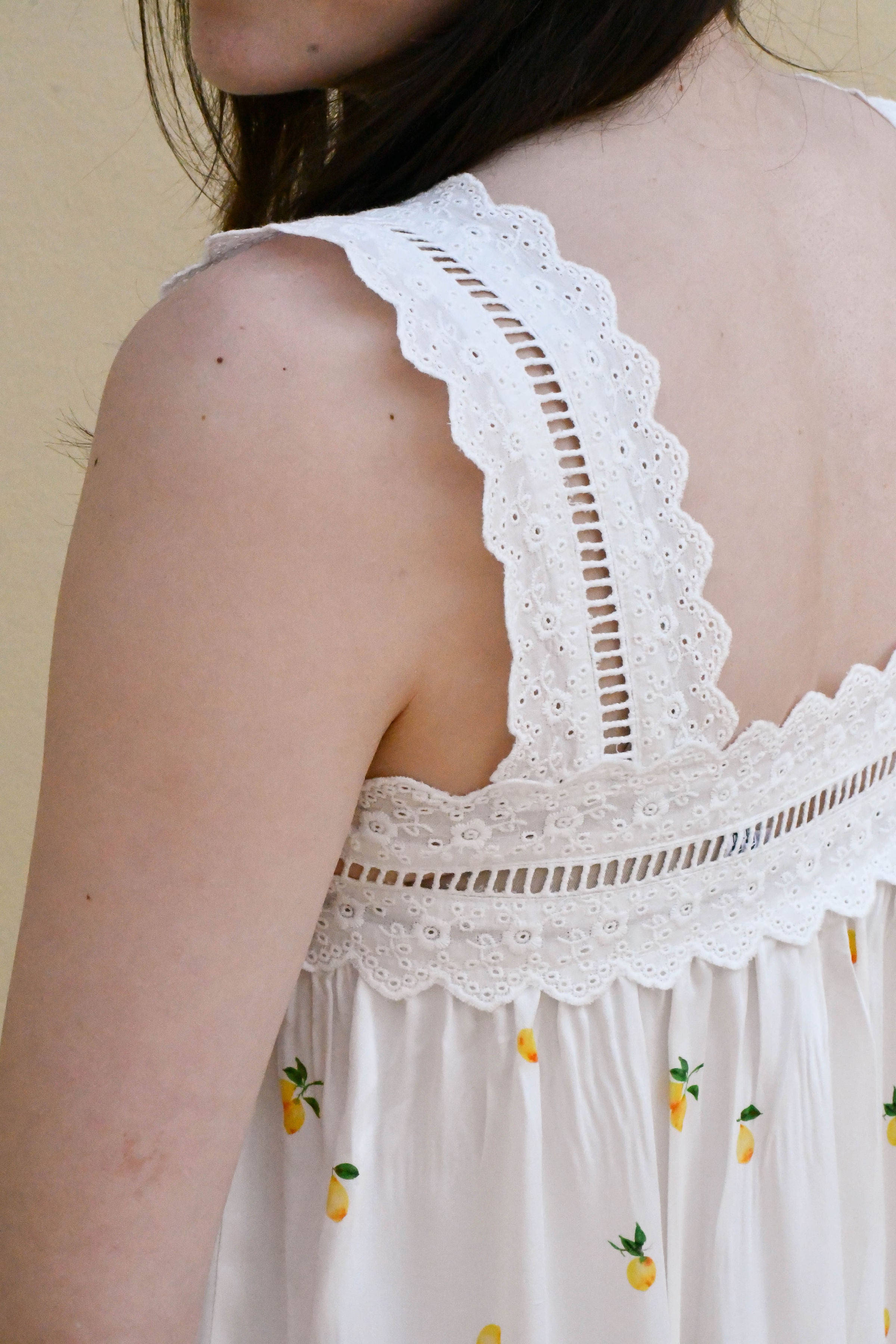 Nightdress Fruit patterned designed in UK Bamboo Nightdress for daywear
