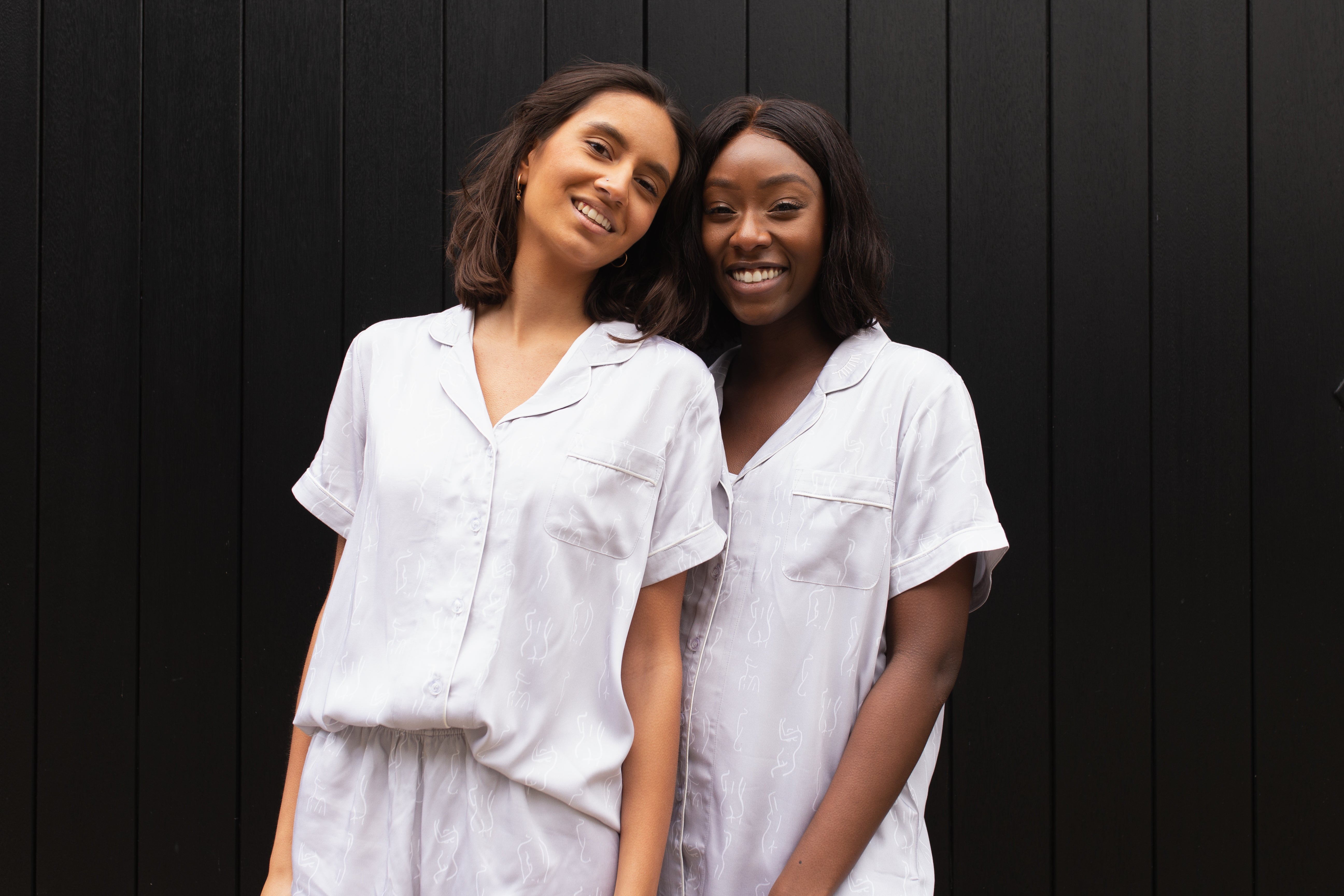 Short Sleepwear sets subtly patterned and small batch made