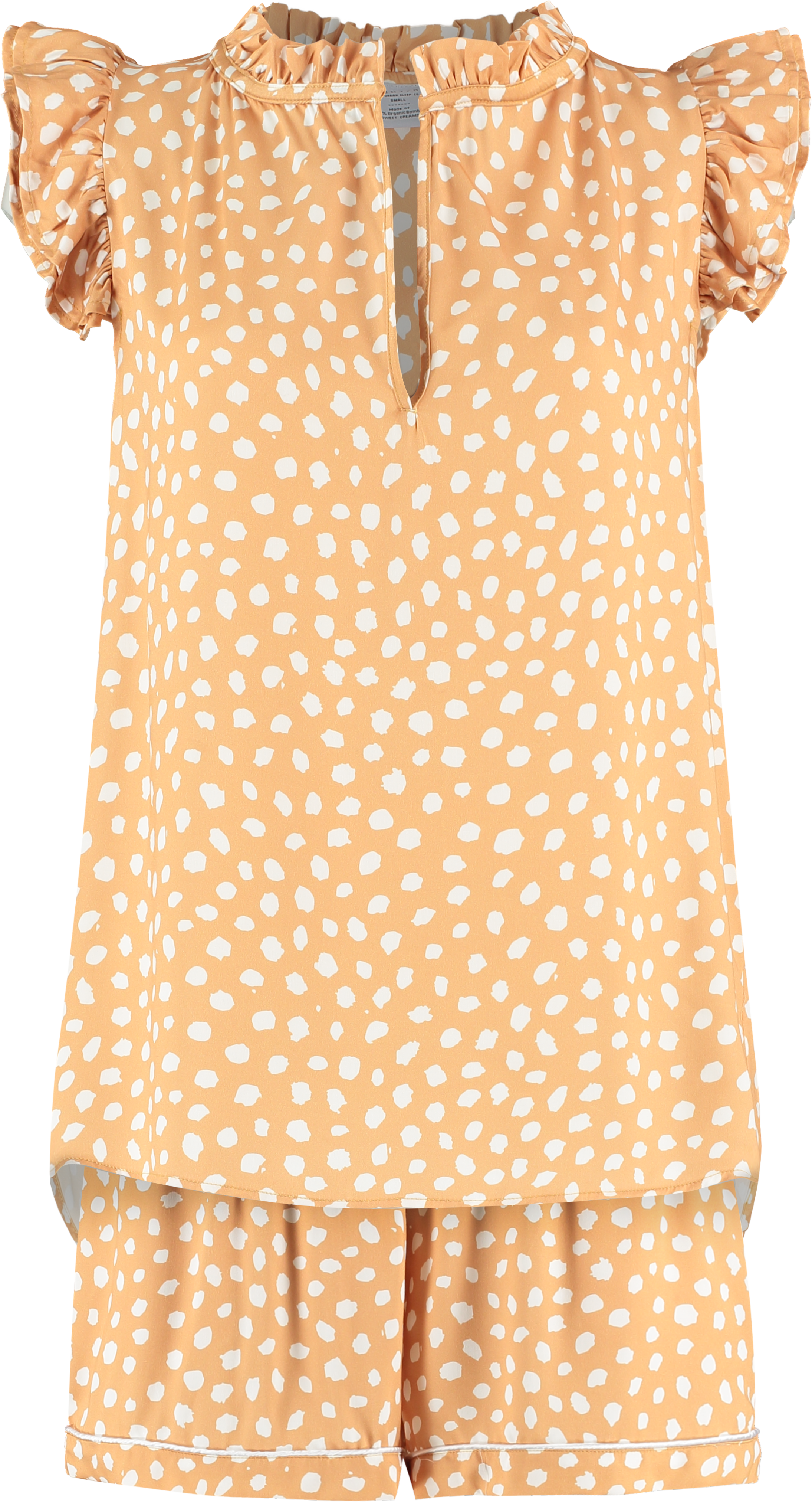 Short Eco Friendly Bamboo Pyjama Set Spotted