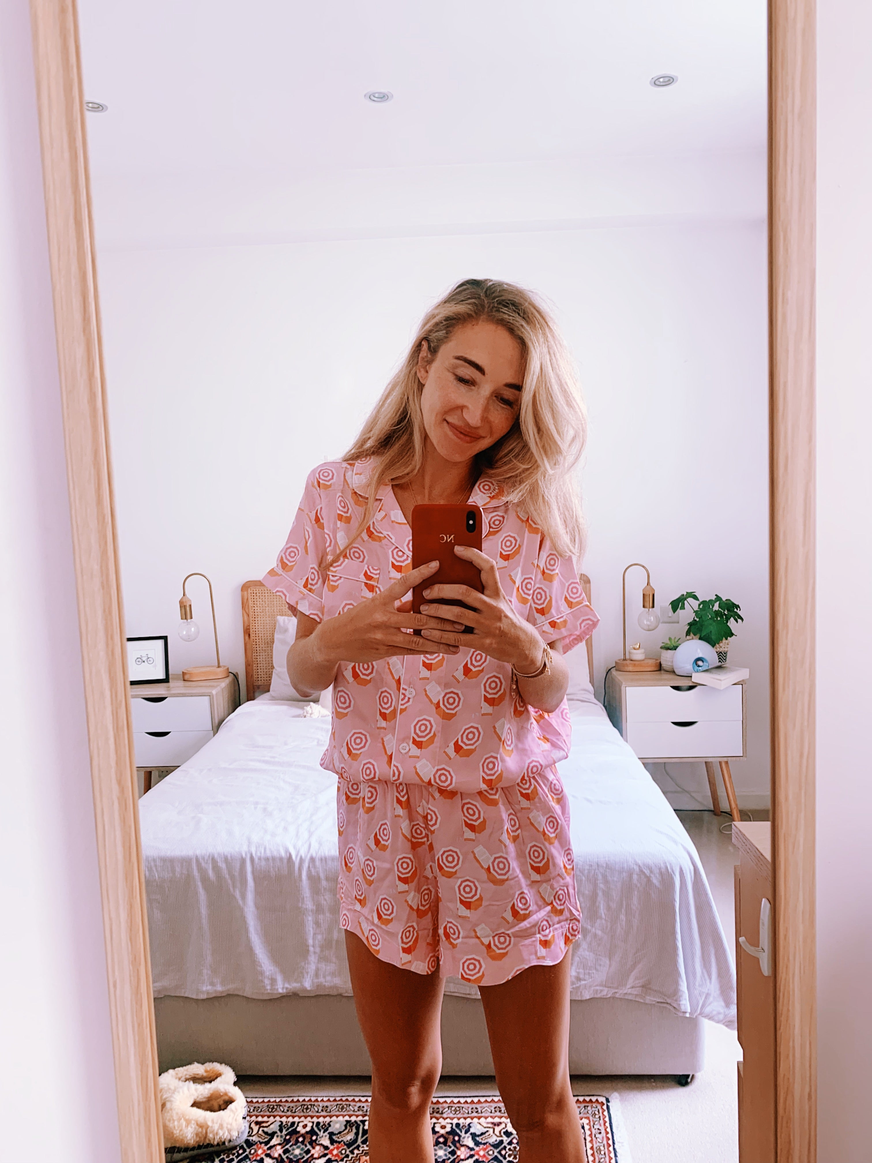 Pink bamboo pyjamas to wear day and night