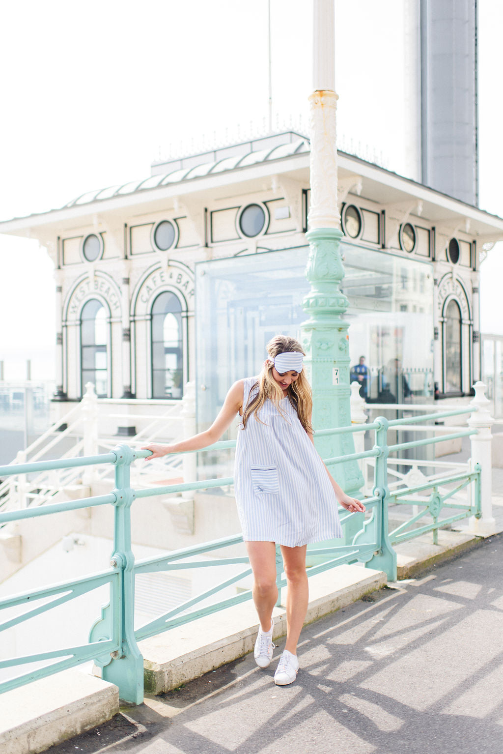 Light blue nightdress for summer days and nights