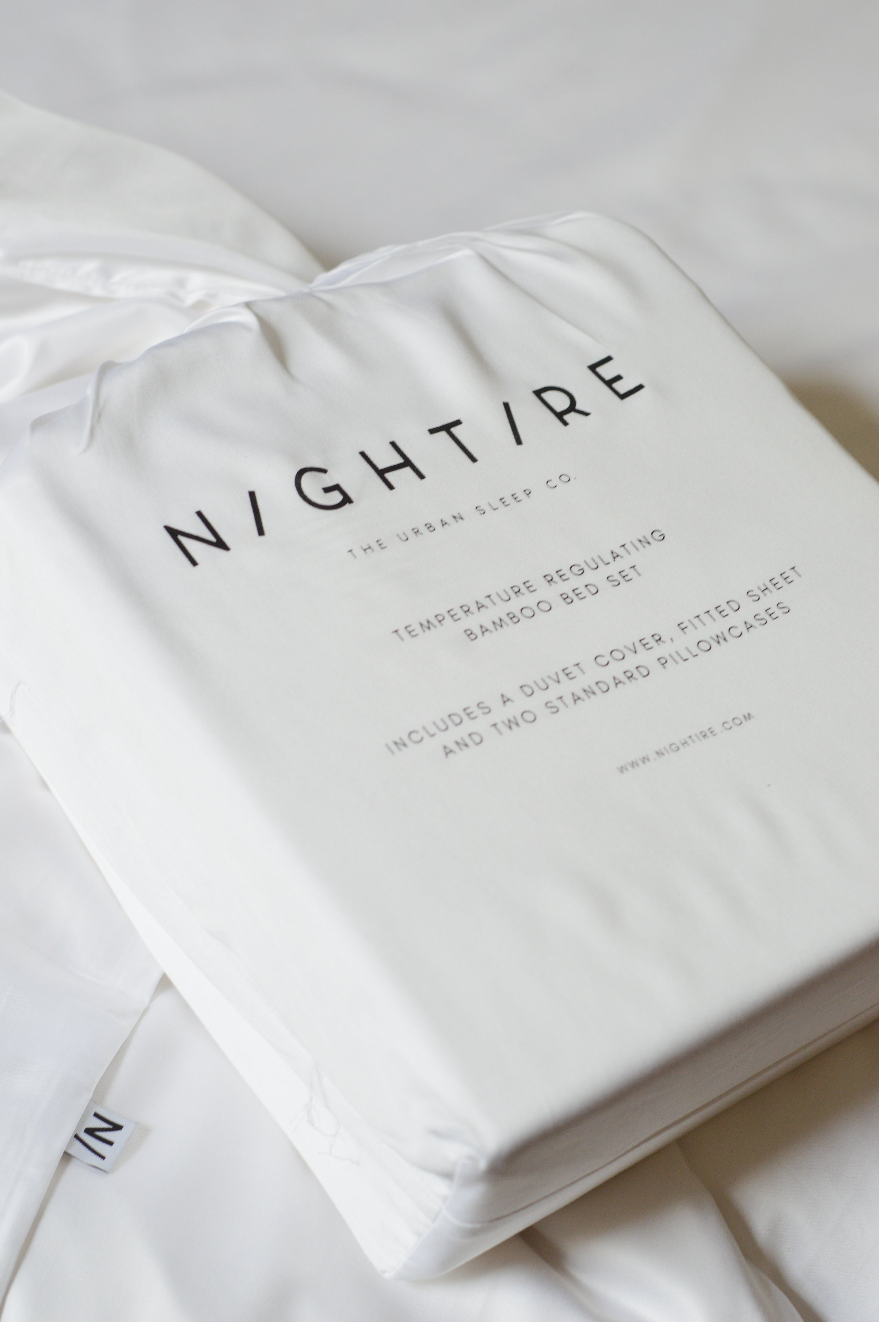 Nightire sweat wicking bedding in bamboo