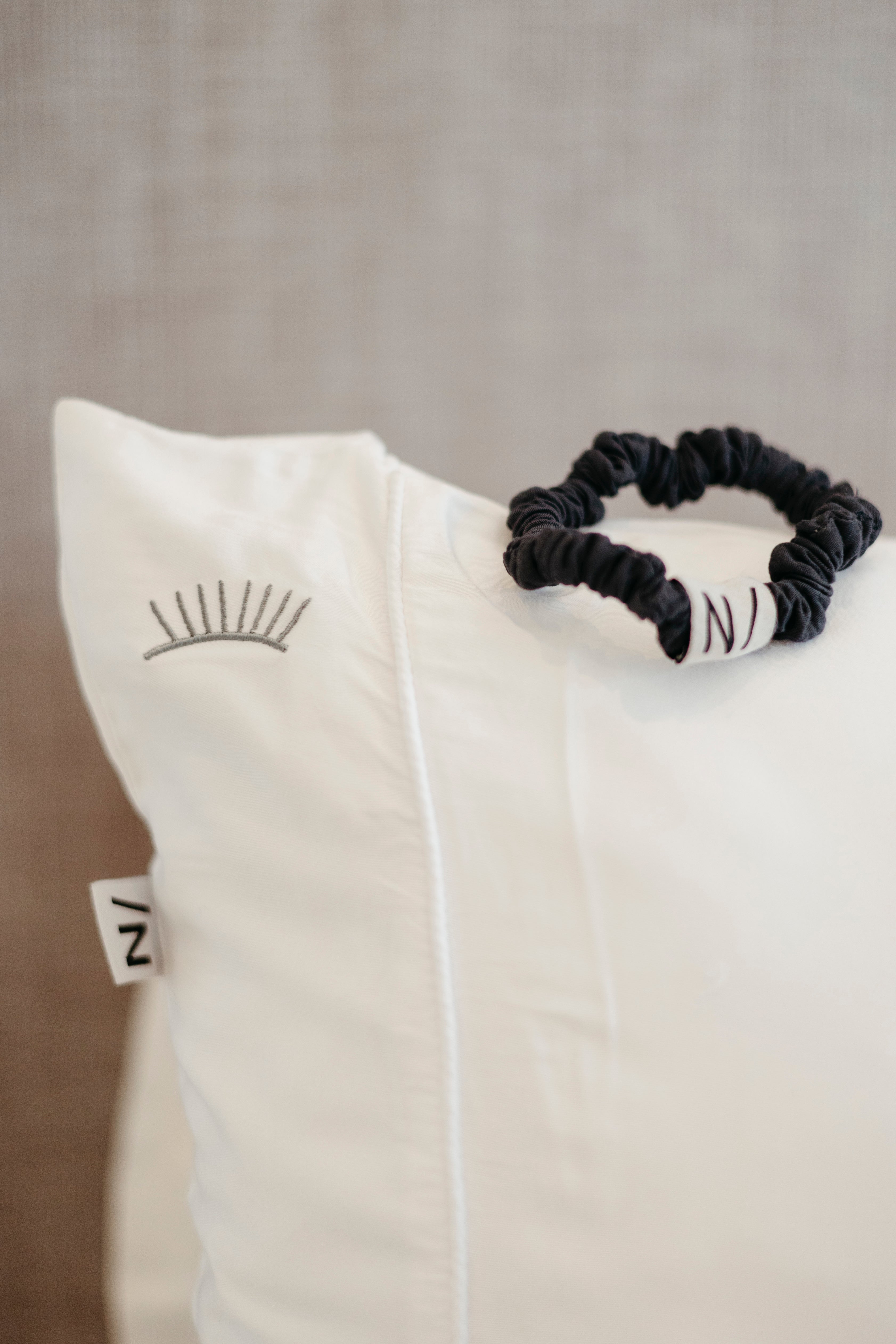 Super soft bamboo organic pillowcases and hair scrunchies for great beauty sleep