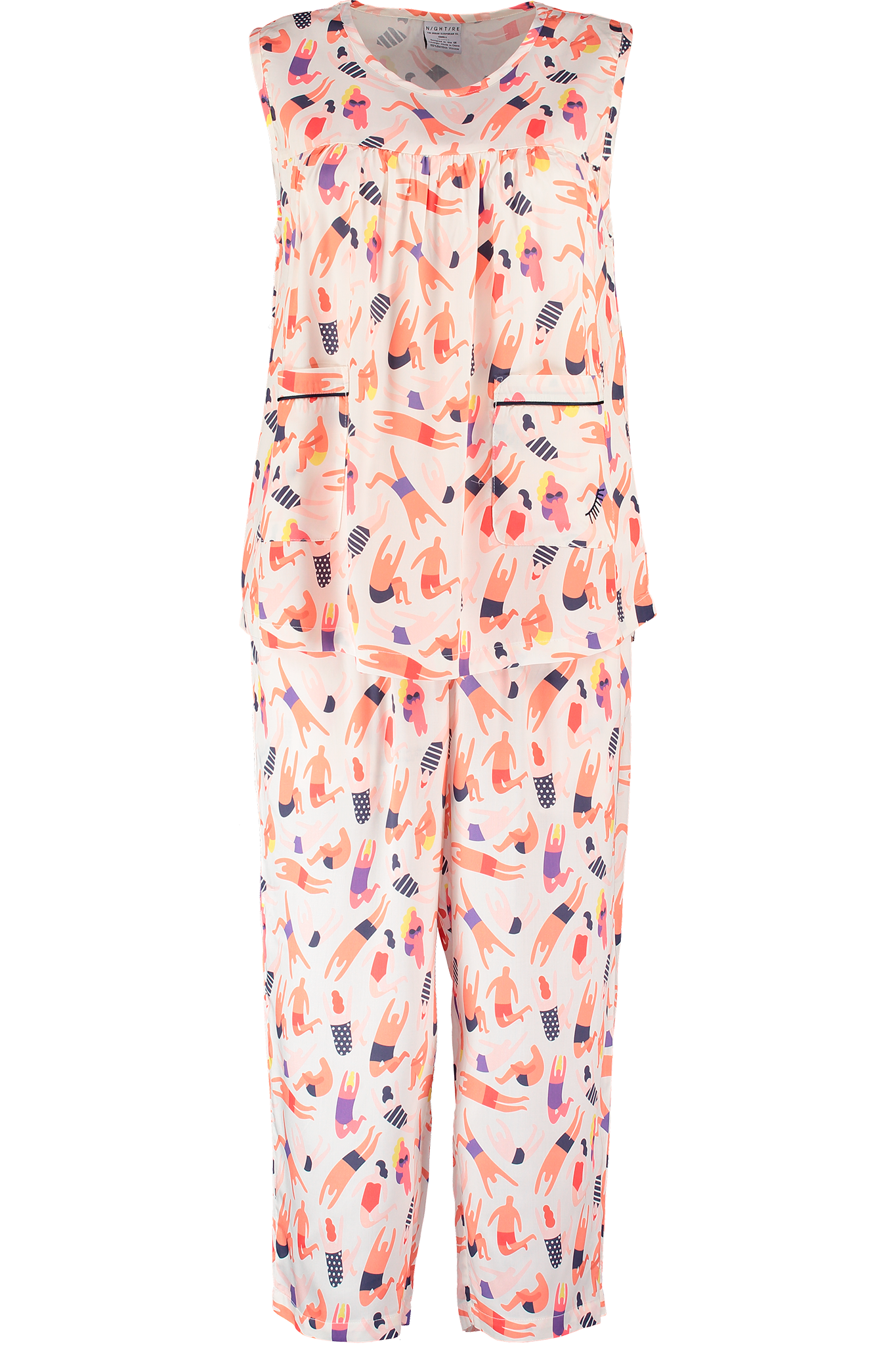 Bamboo Sleepwear in printed fabric made in London