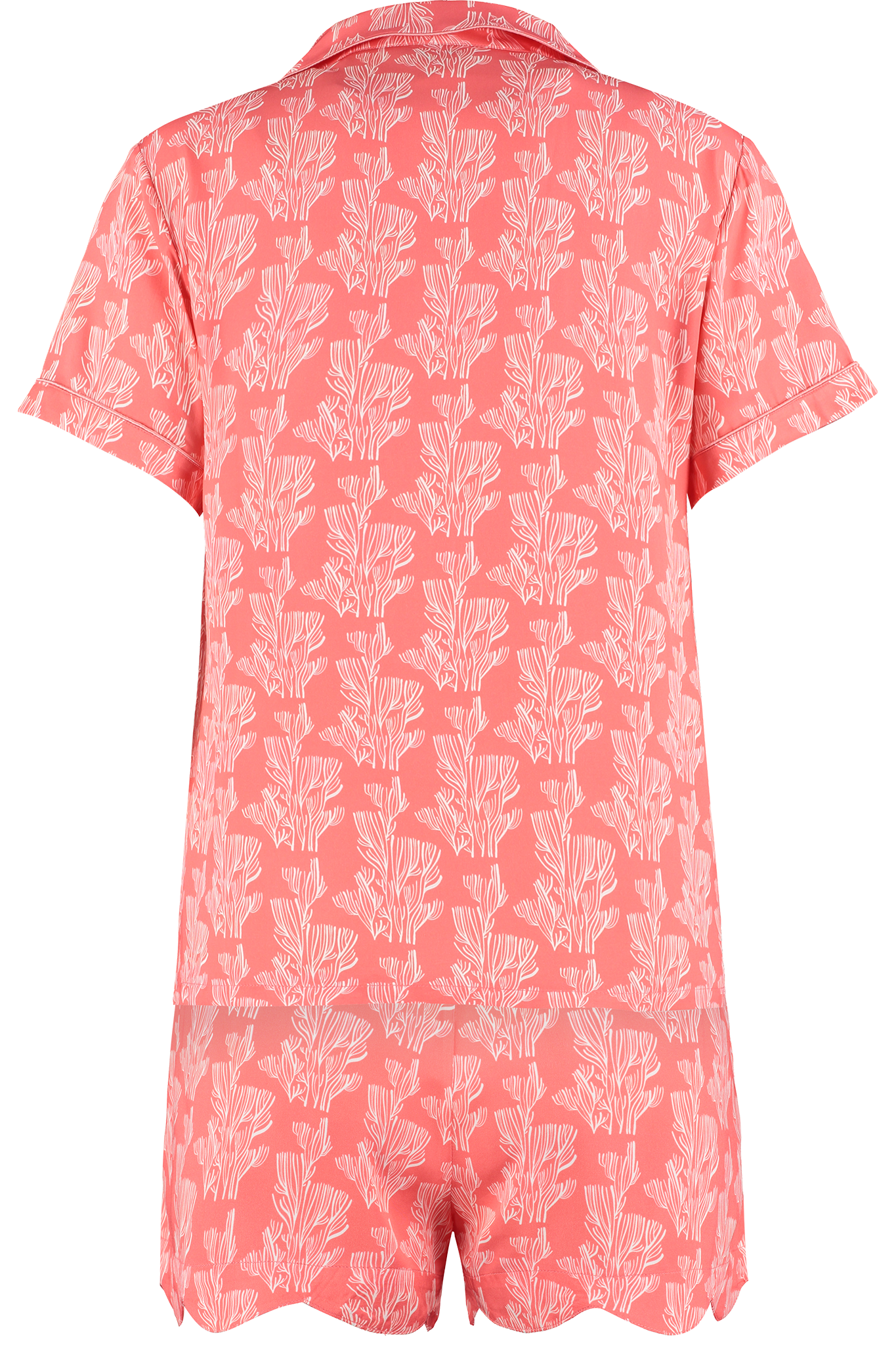 Coral Pink Bamboo Short Sleepwear Set