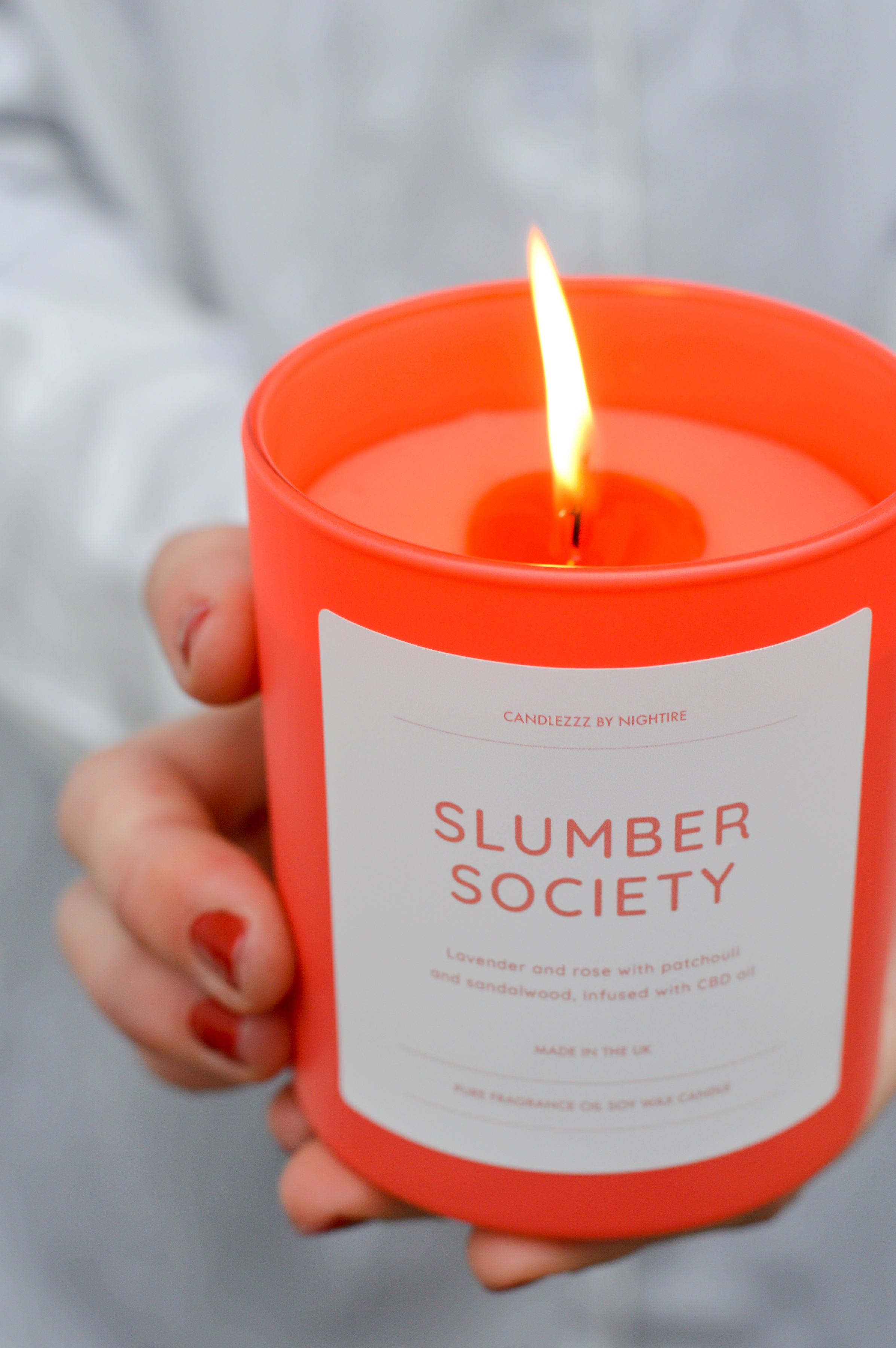 Slumber Society CBD drops Candle