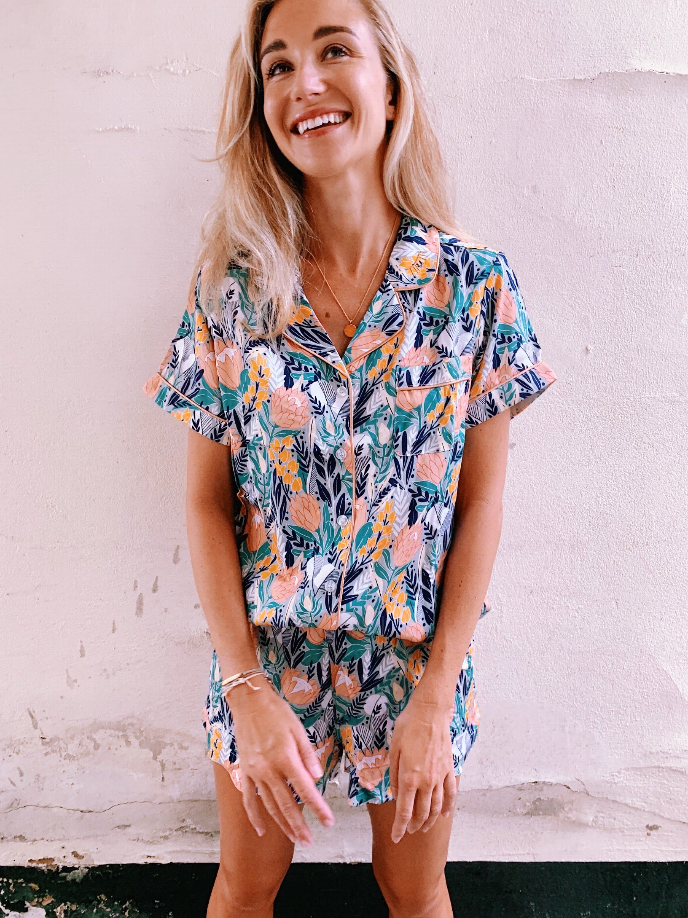 Fresh Floral Printed PJ's for summer