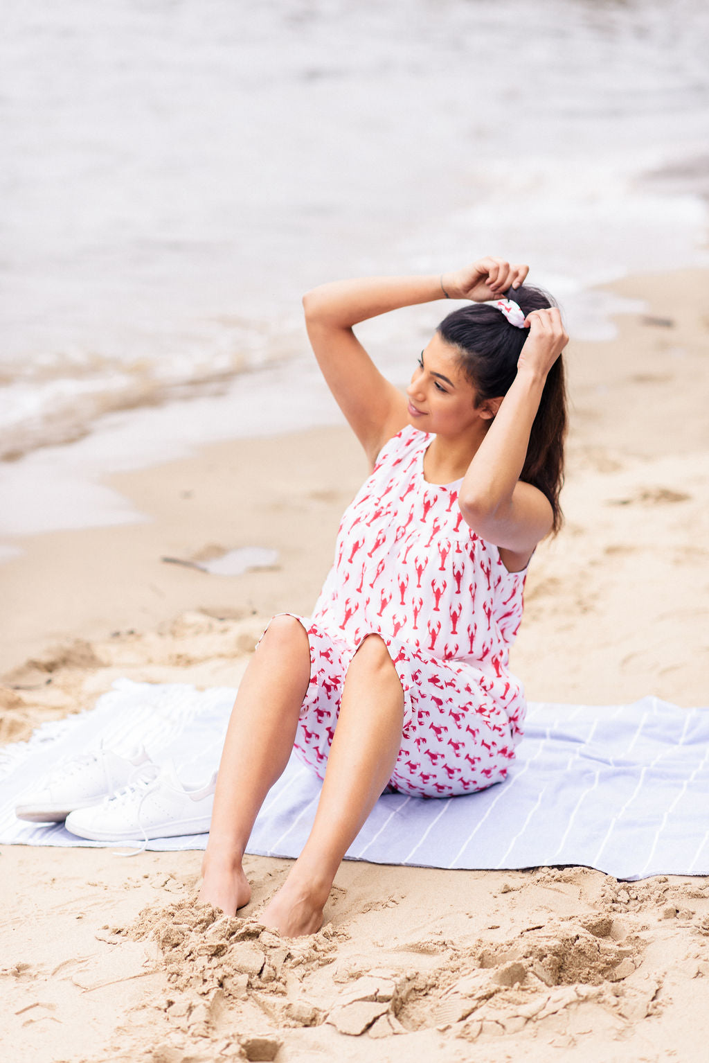 Lobster midi sleepwear set organic bamboo - perfect for all weather