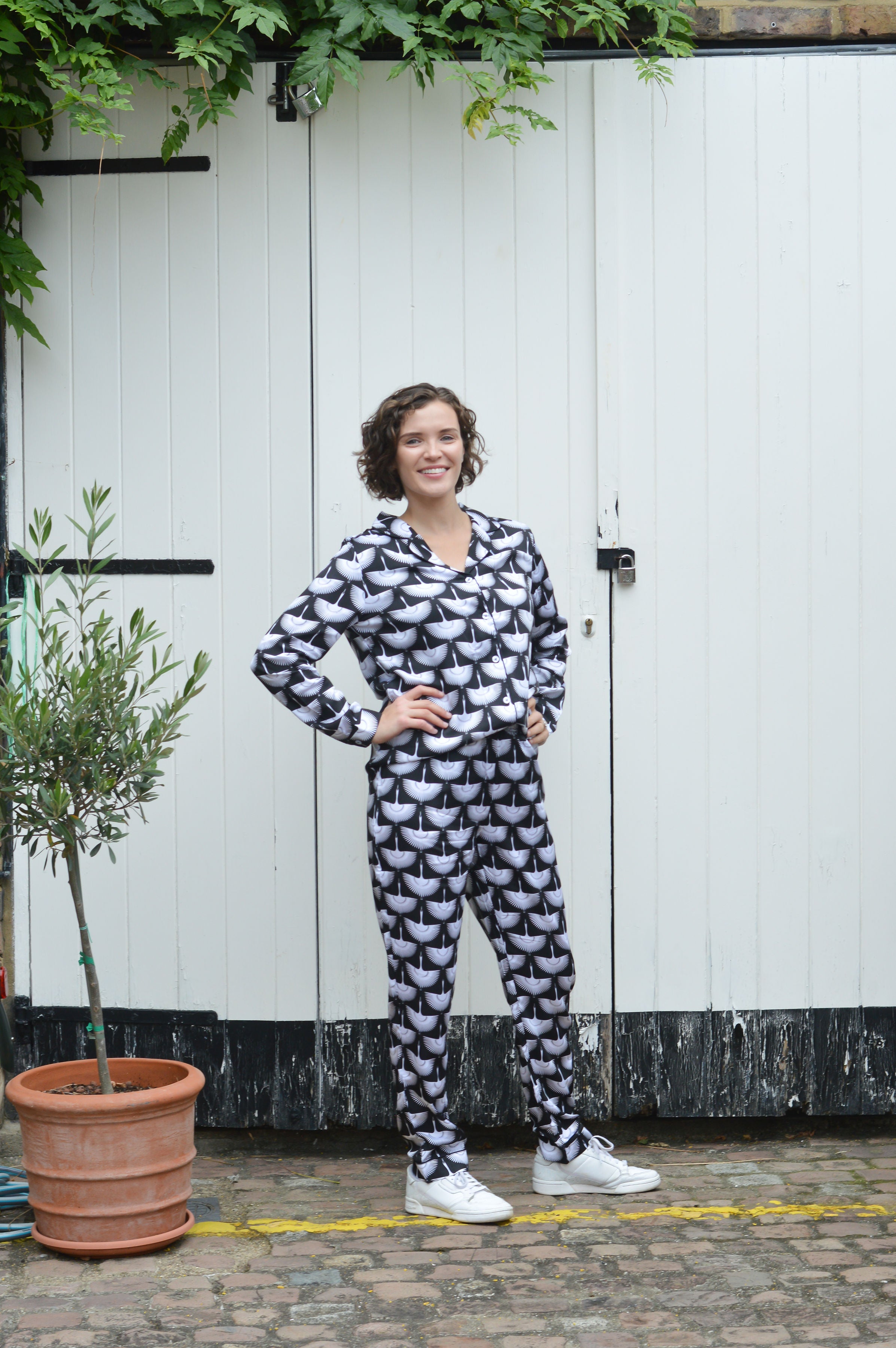 Monochrome Animal Patterned Pajamas