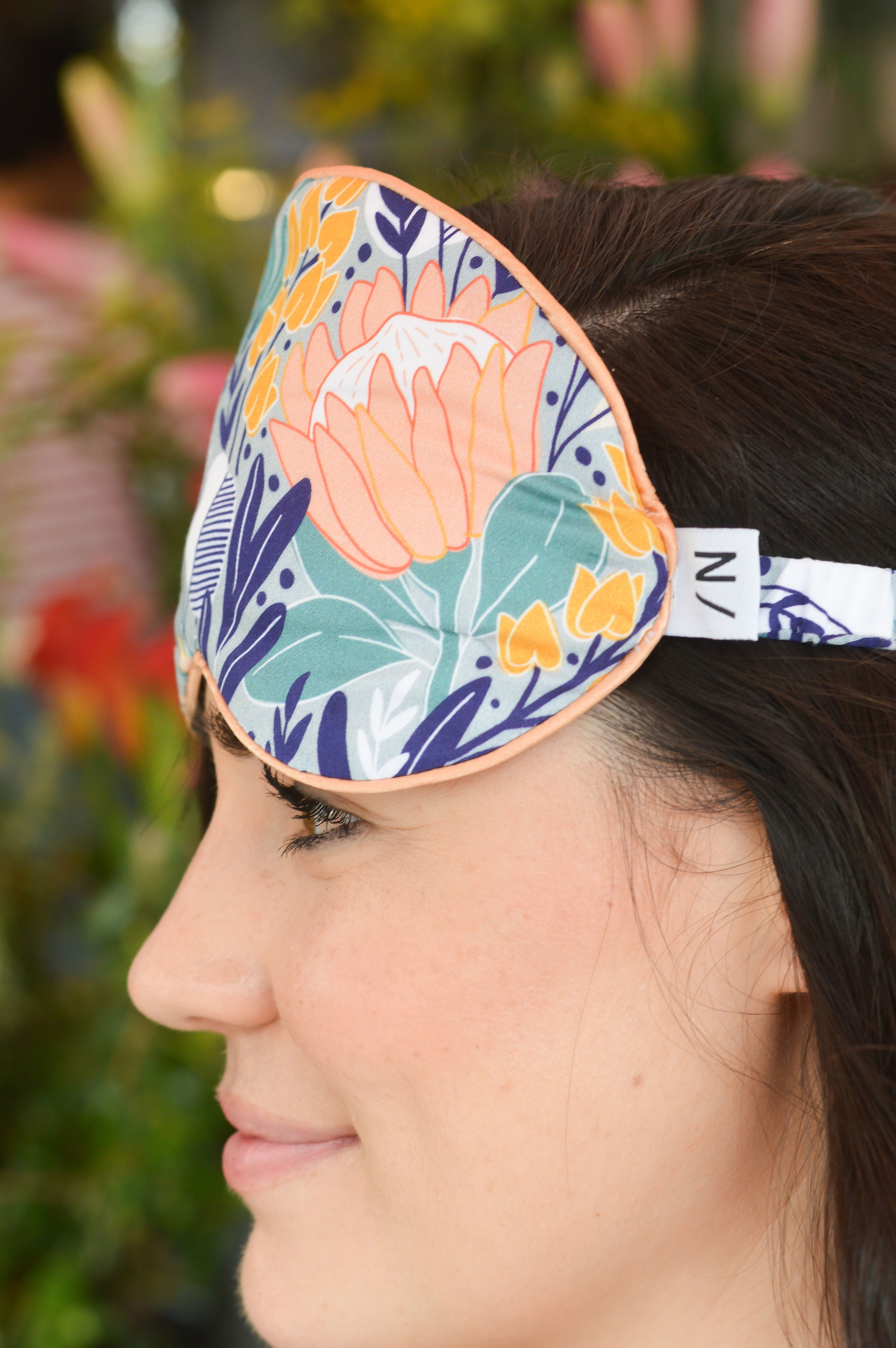 floral eyemask bamboo